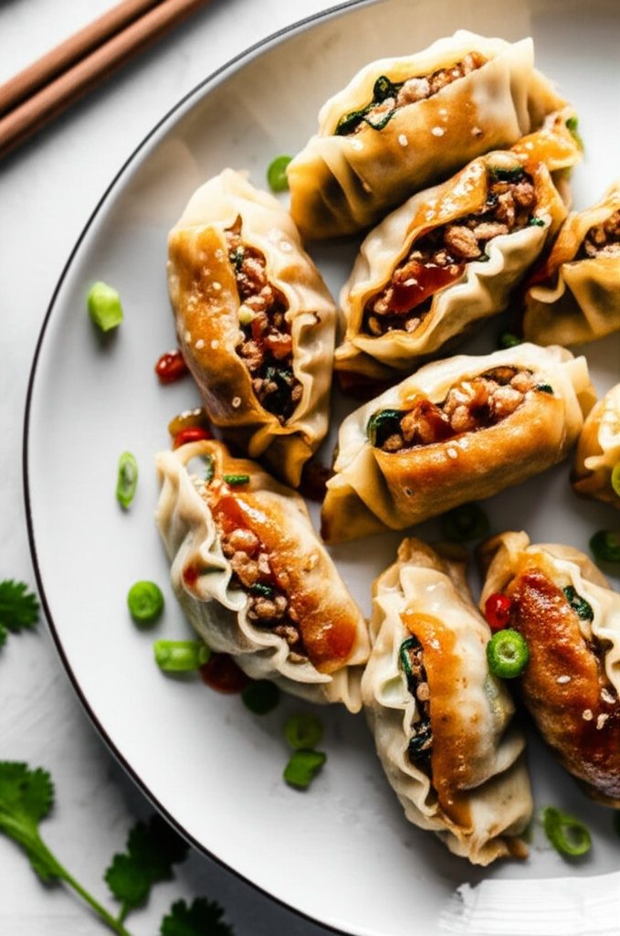 A 1 Pot Stickers With Chili Pineapple Dipping Sauce A1 image
