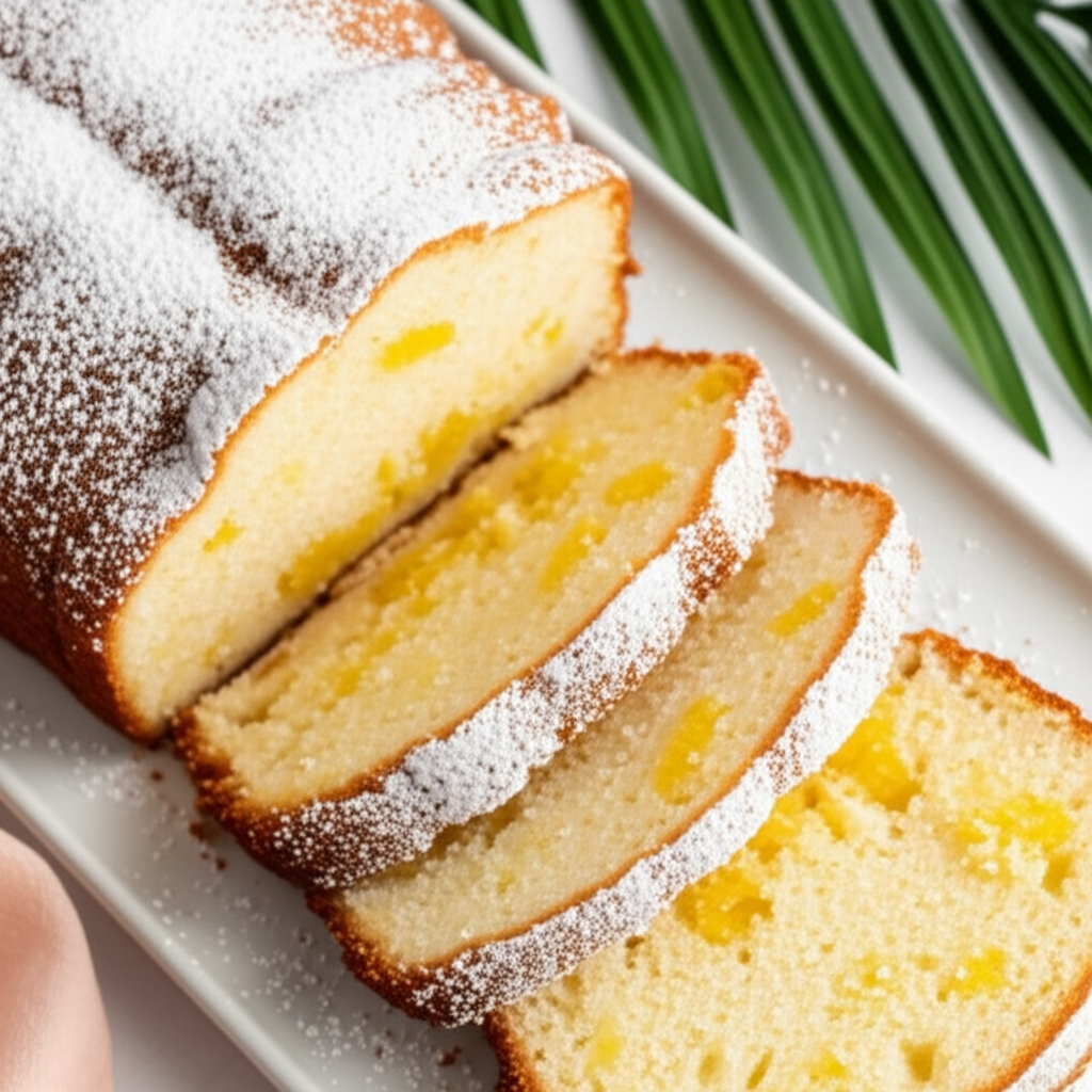 Tropical White Chocolate Pound Cake image