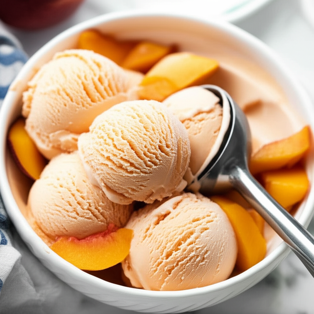 Ben Jerry's Fresh Georgia Peach Ice Cream image