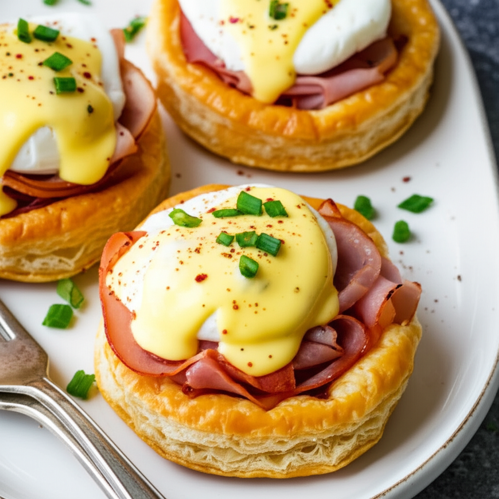Benedict Eggs In Pastry Toh image