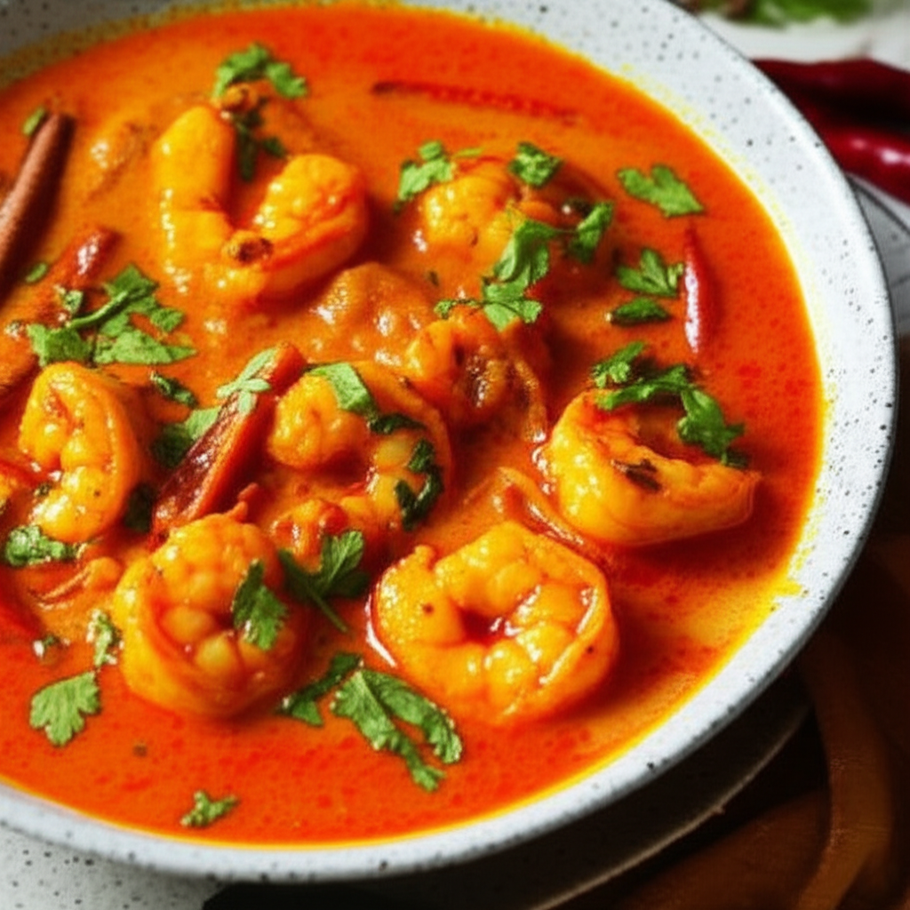 Bengali Chingri Malai Curry Shrimp Milk Curry image