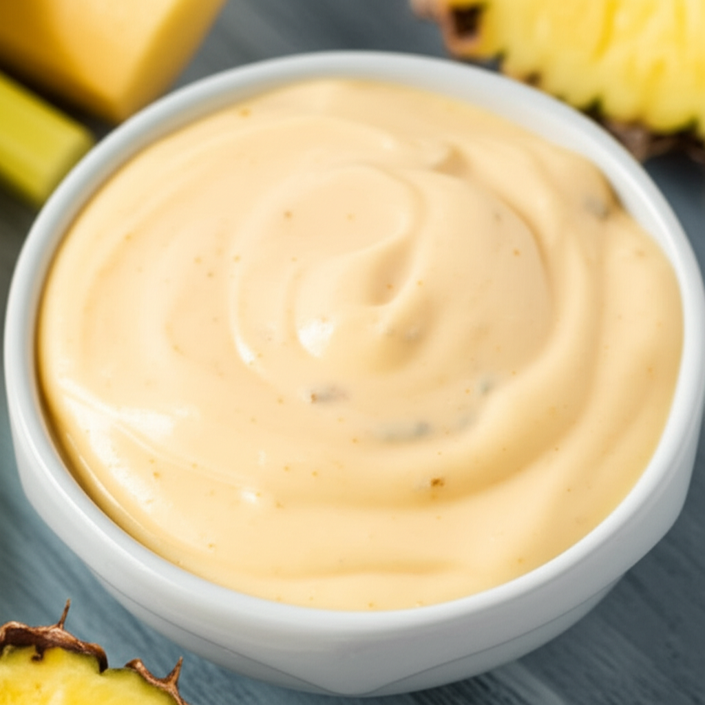 Bennigan S Sweet Pineapple Pepper Cream Dipping Sauce image