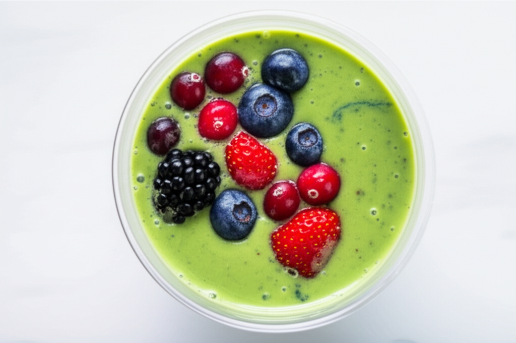 Berry Green Tea Smoothie image