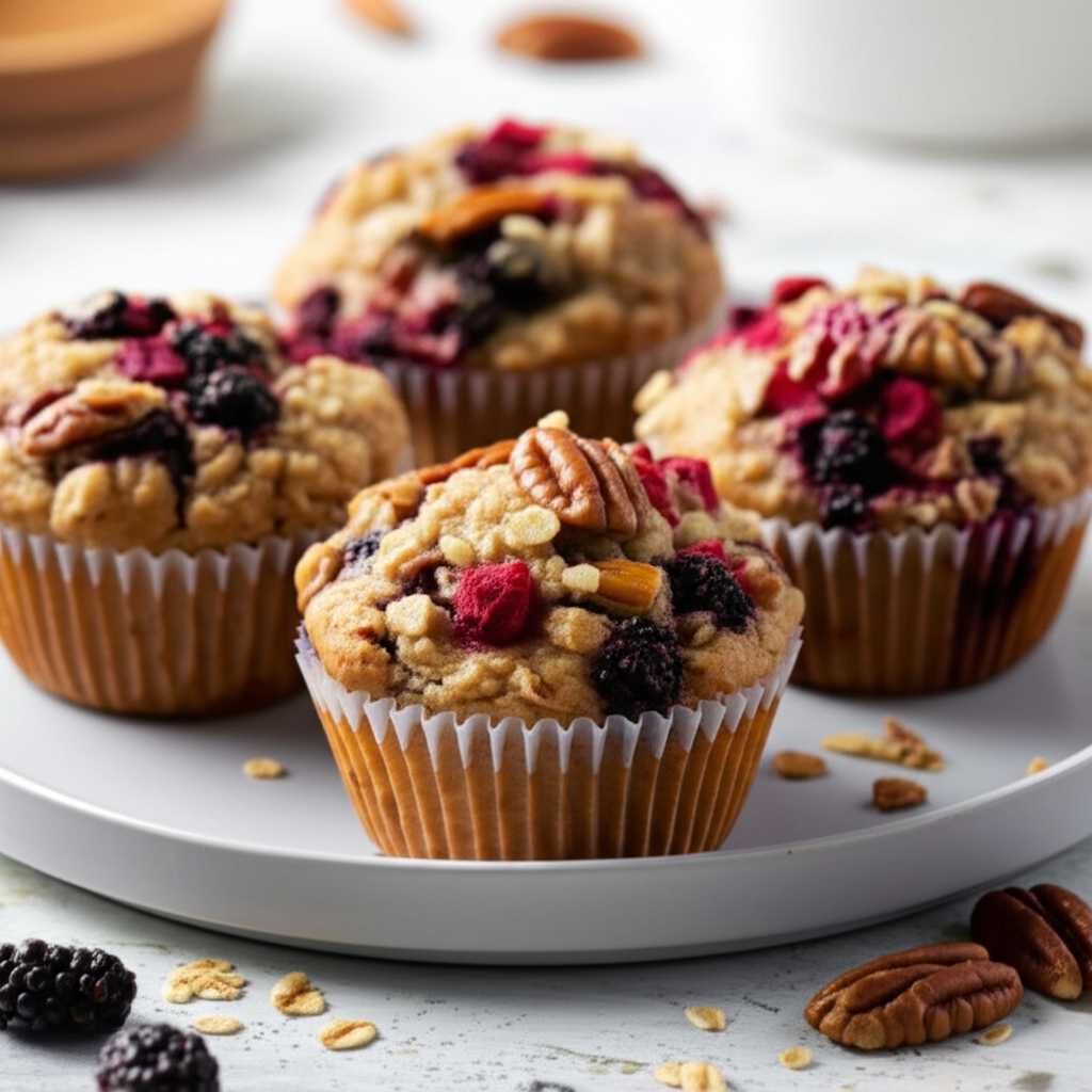 Berry Nut Bran Muffins image