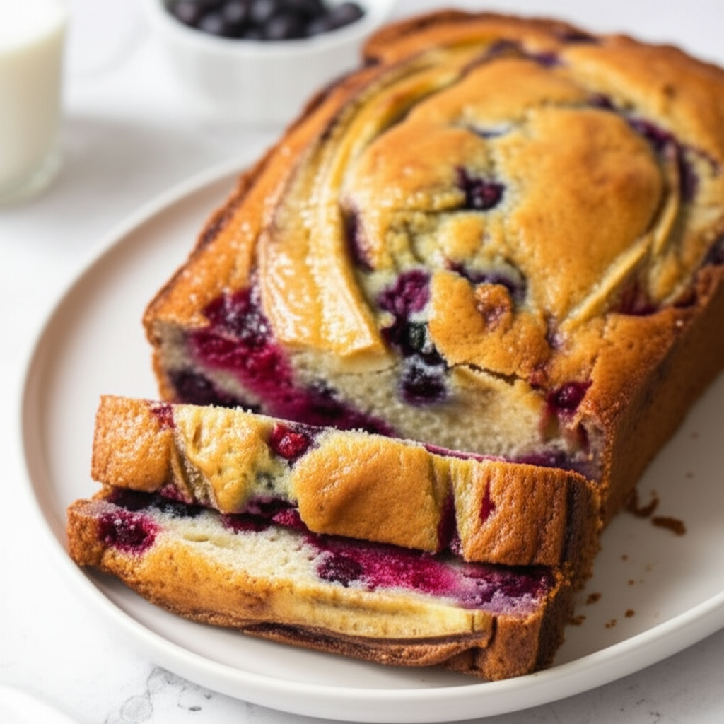 Berry Banana Bread image