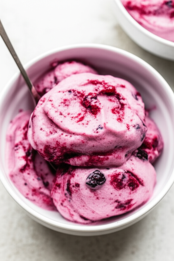 Berry Berry Frozen Yogurt Healthy For Ice Cream Machine image