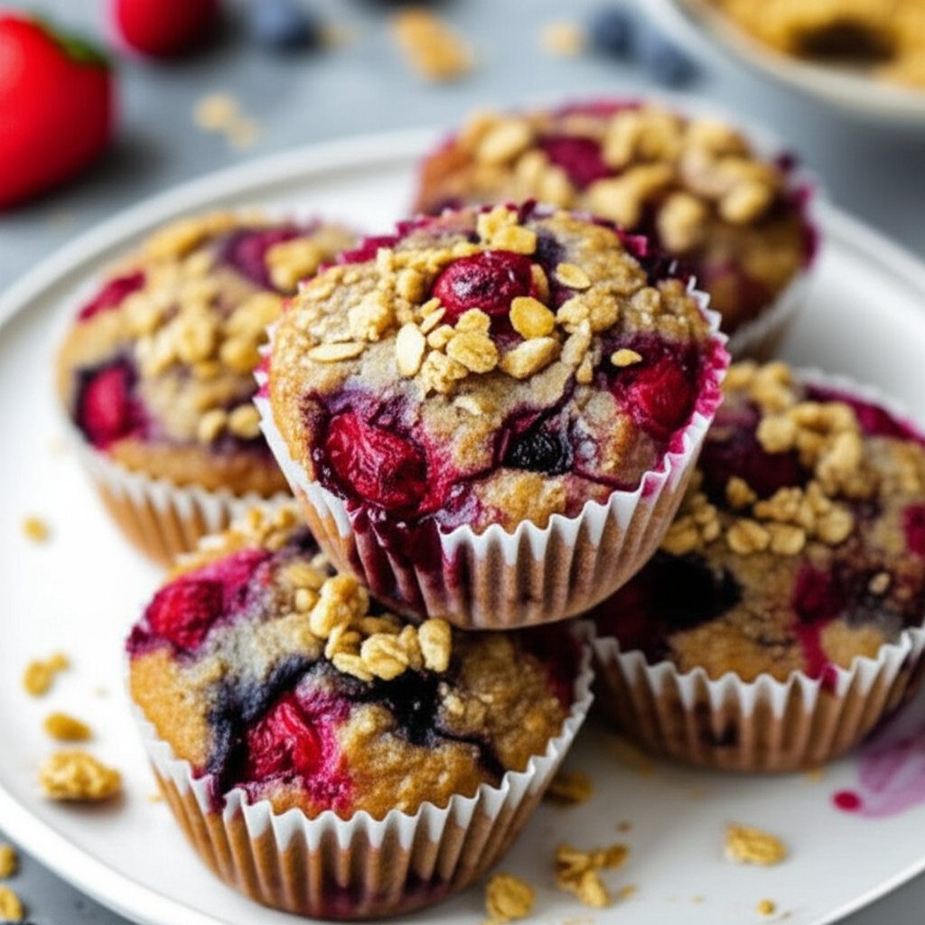 Berry Bran Muffins image
