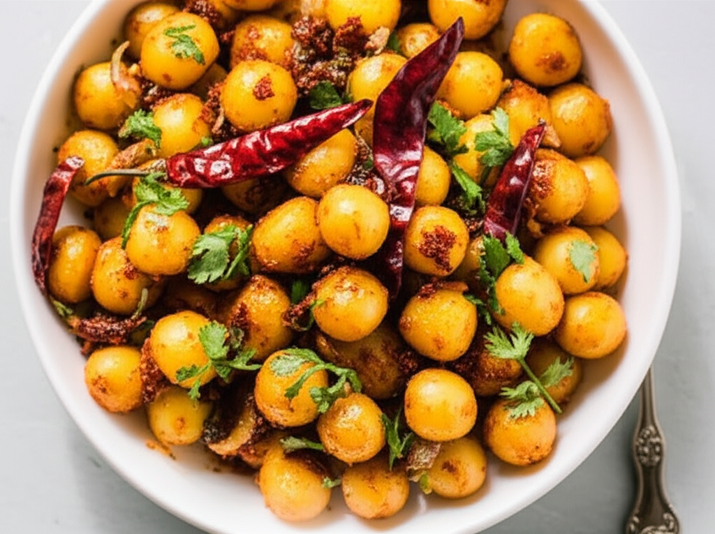 Aaloo Chaat Tangy Potatoes image