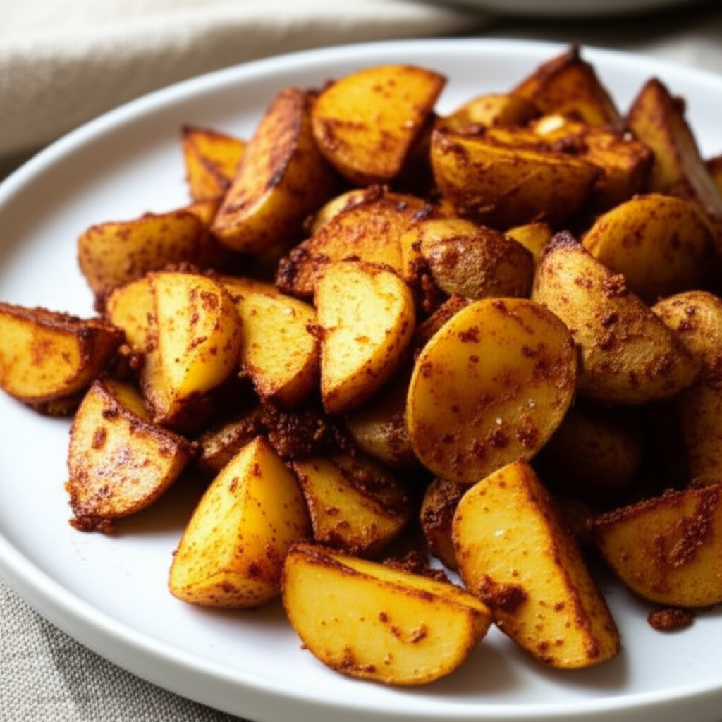 Aaloo Fry Spicy Fried Potatoes image