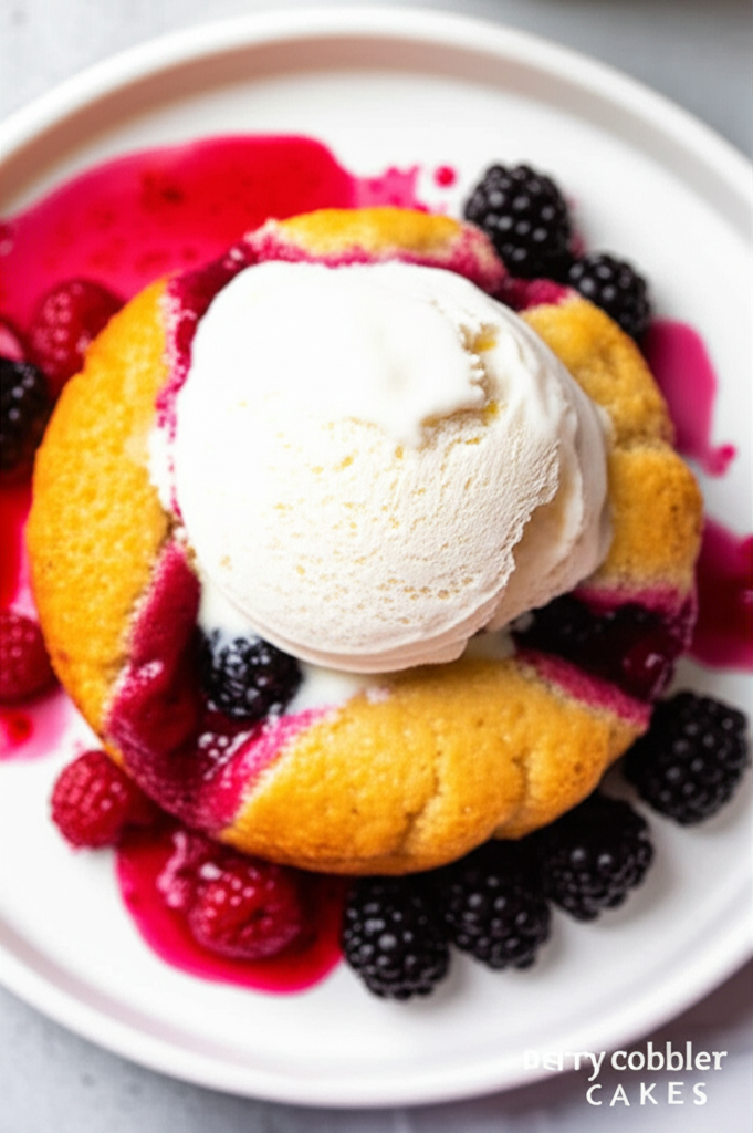 Berry Cobbler Cakes image