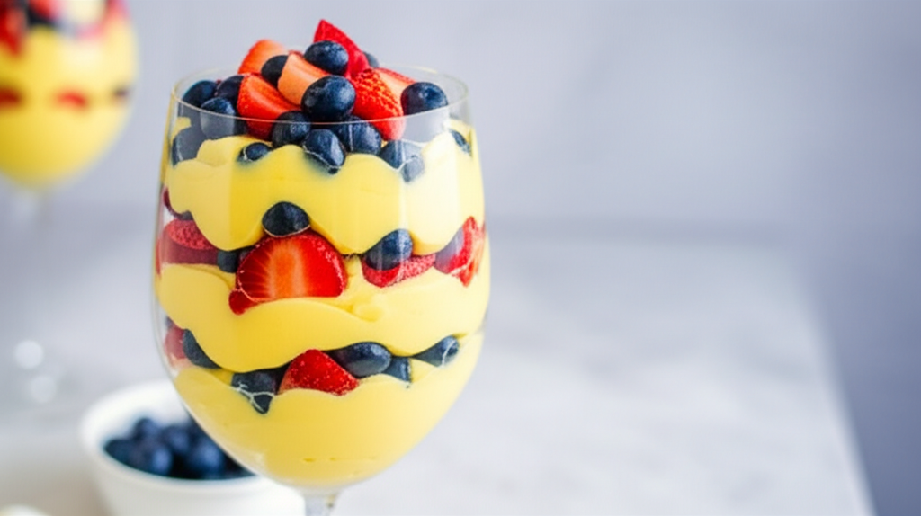 Berry Lemon Mousse Parfait image