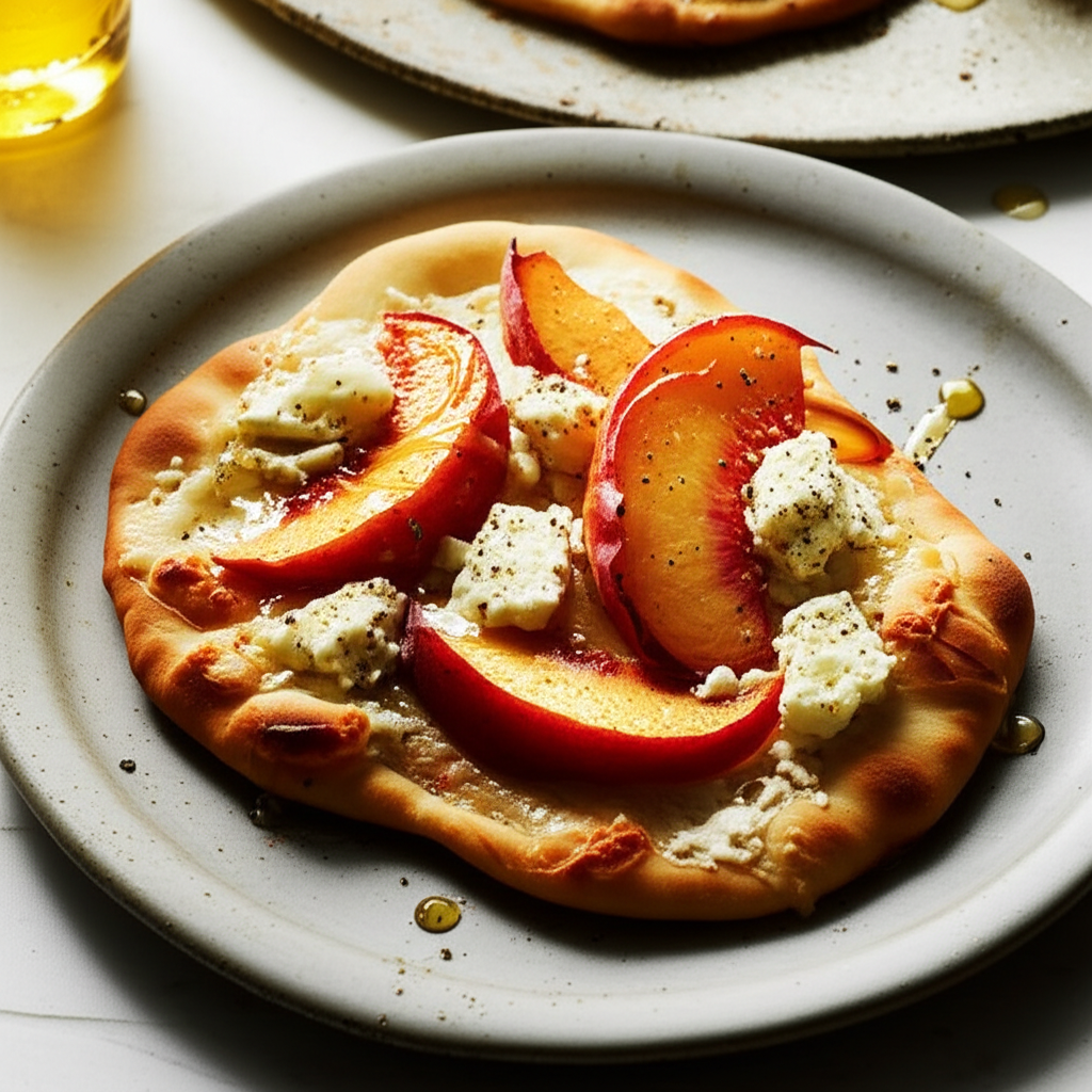 Aarsis Ultimate Peach And Goat Cheese Pizza image