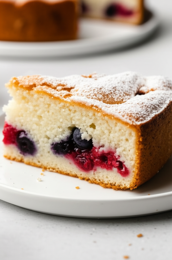 Berry Sour Cream Cake image