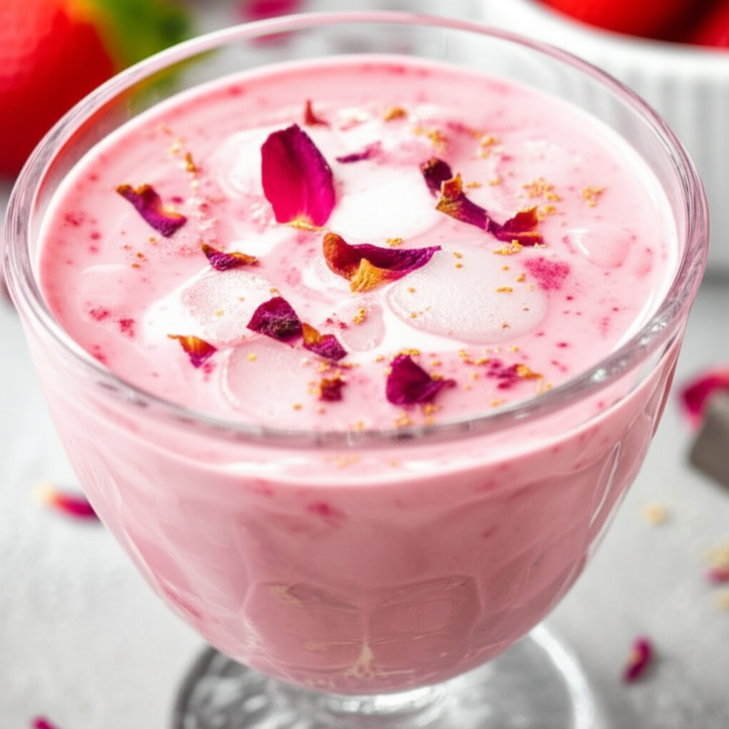 Aarsis Ultimate Strawberry And Rose Lassi image