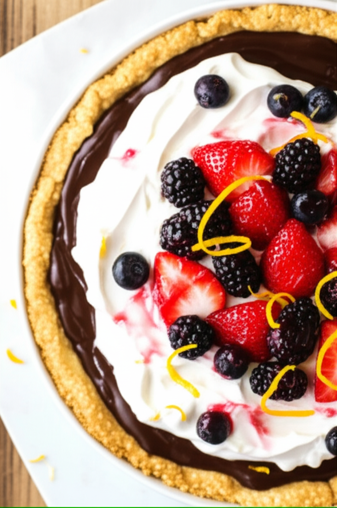 Berry Truffle Pie image