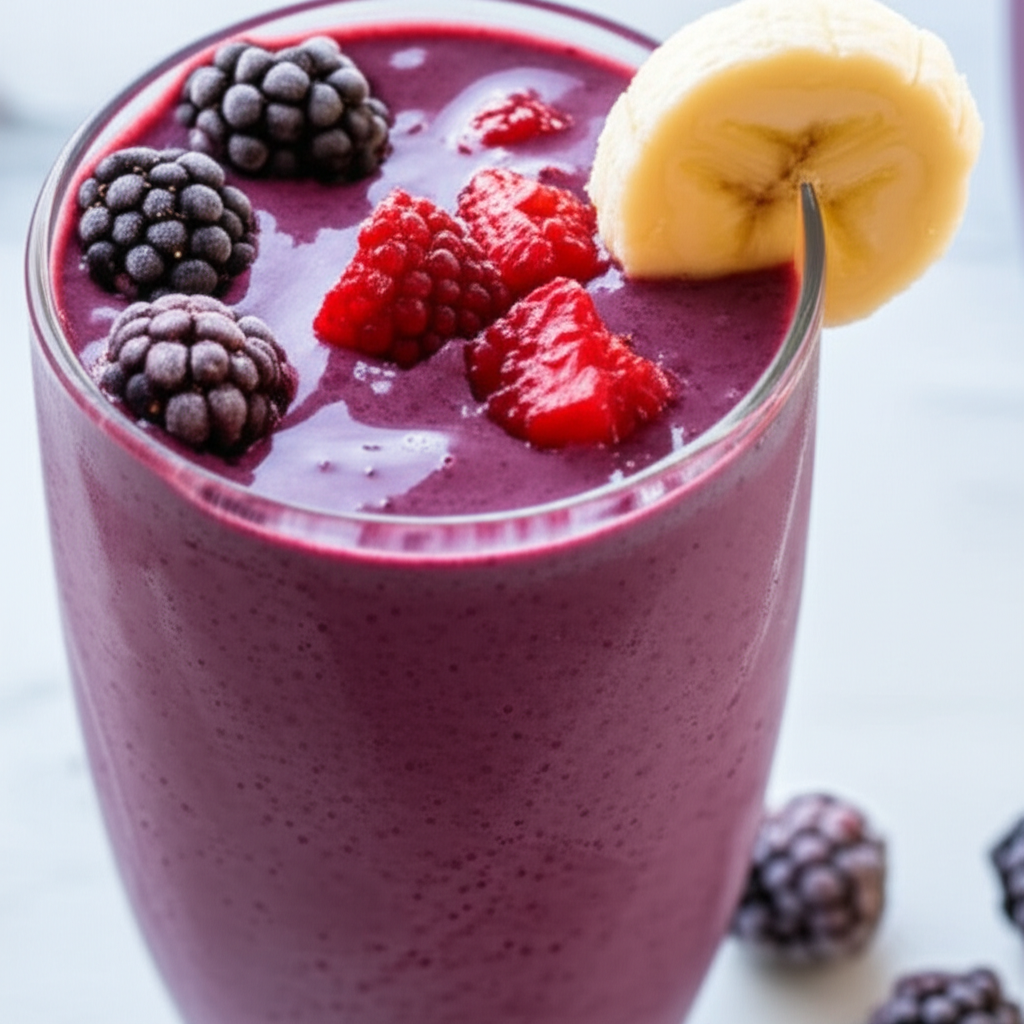 Berry Yummy Smoothie Shake image