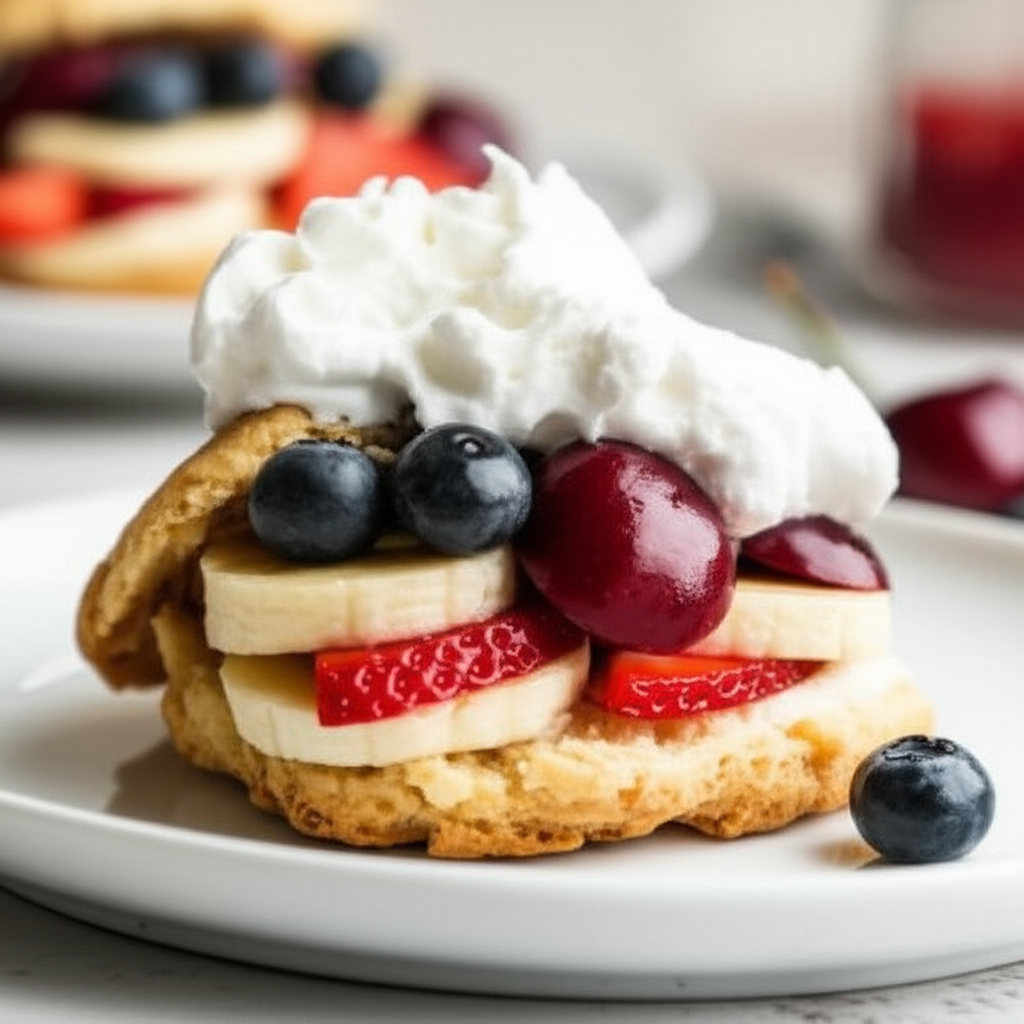 Berry Cherry Banana Shortcake image
