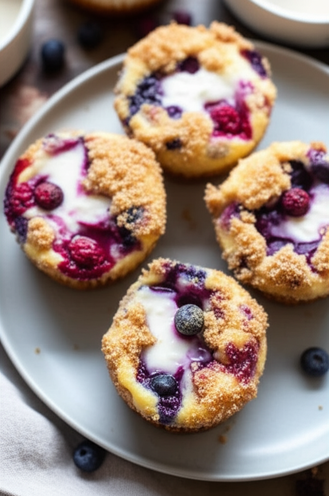Berry Licious Cheesecake Muffins image