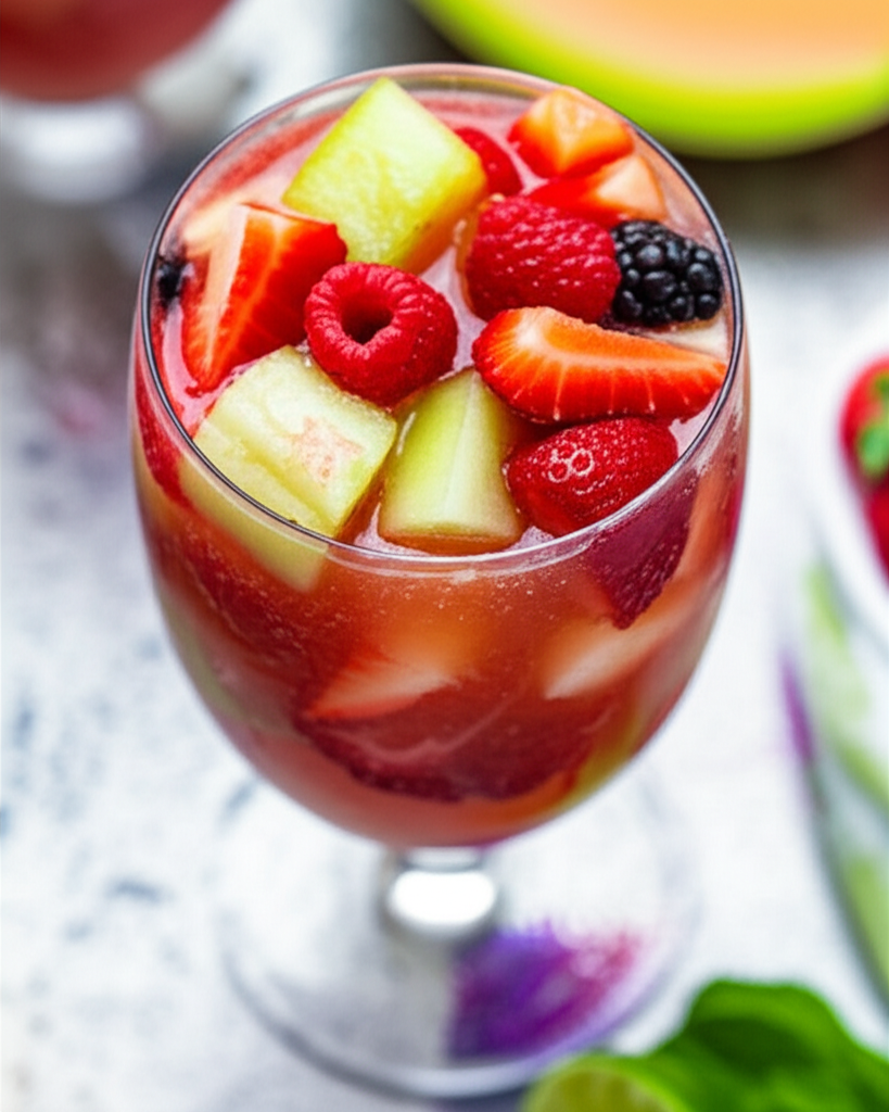 Berry Melon Agua Fresca image