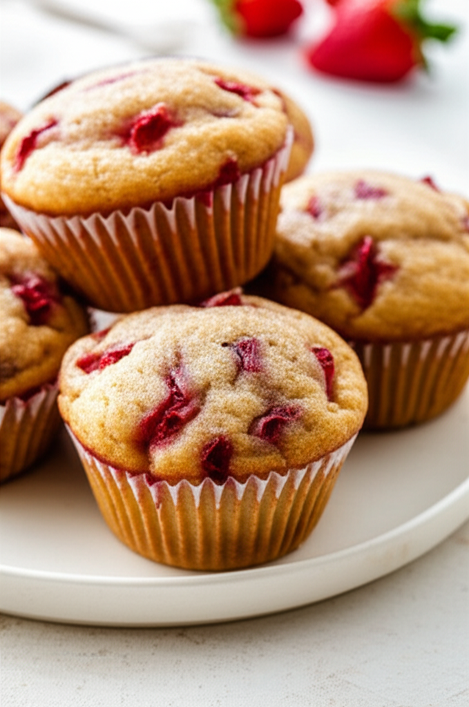 Berry Smash Muffins Strawberry Muffins image