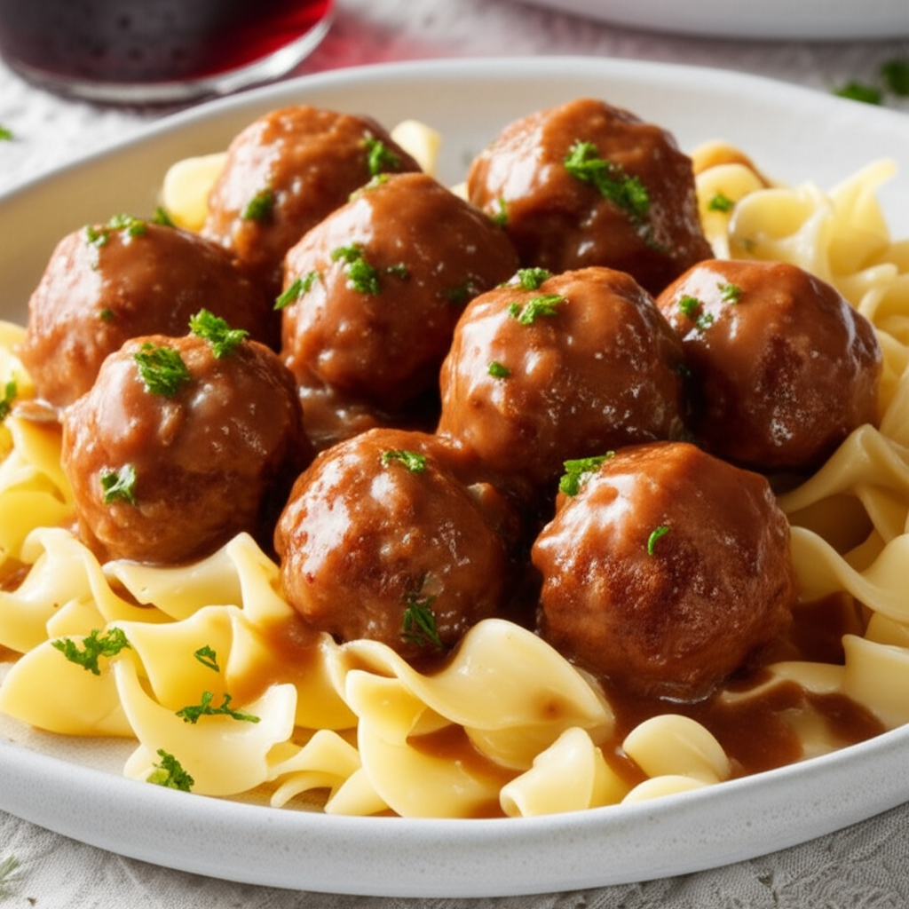 Best Easiest Swedish Meatballs image