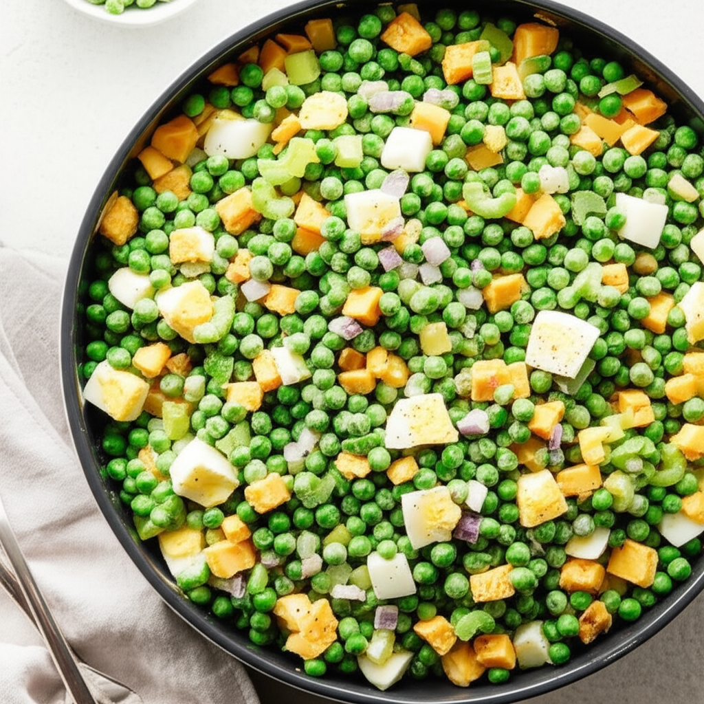 Kelly S Creamy Cheddar Pea Salad image