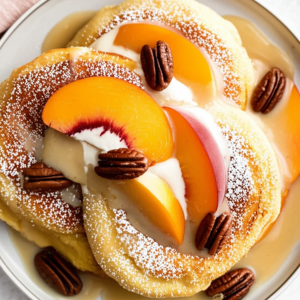 Abby's Peaches N Cream Oven Puffed Pancakes image