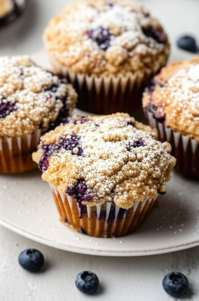 Best Easy Blueberry Crumb Muffins image