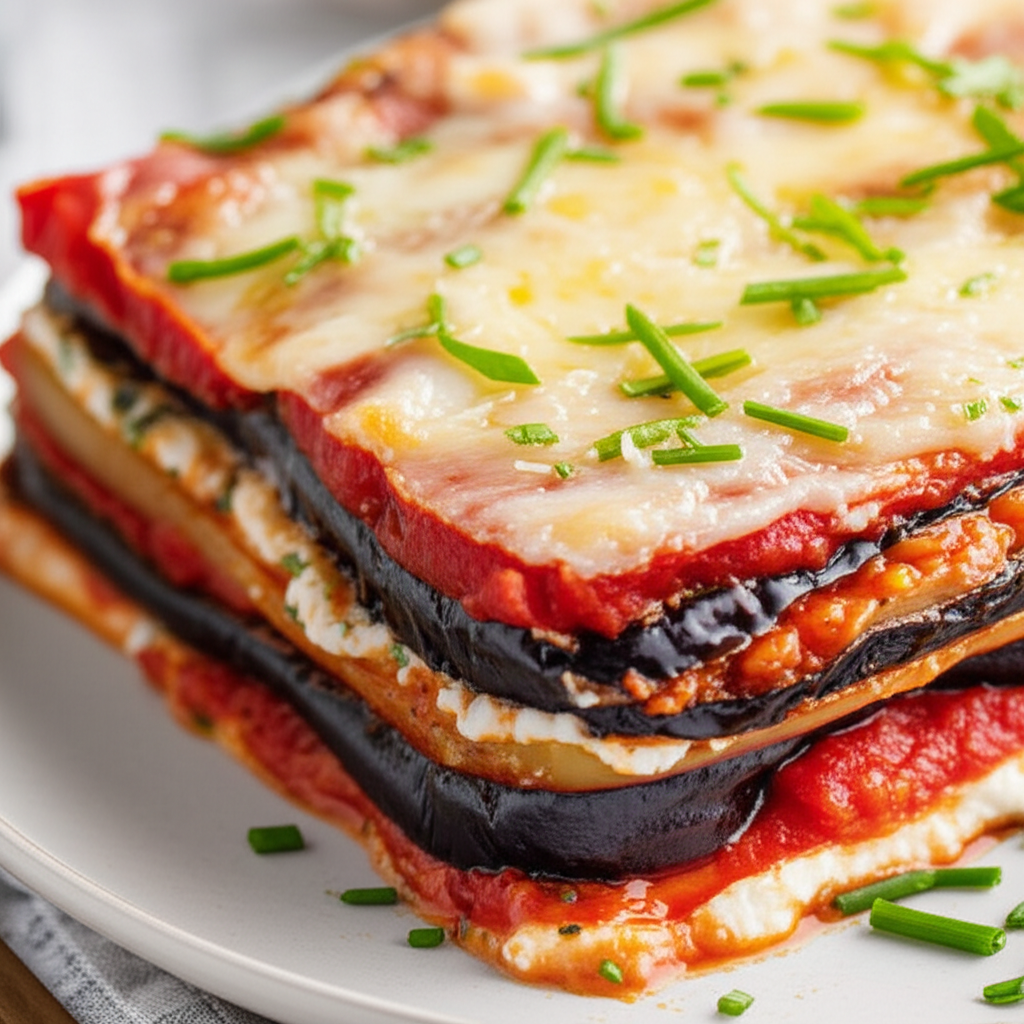 Best Eggplant Aubergine Lasagna image