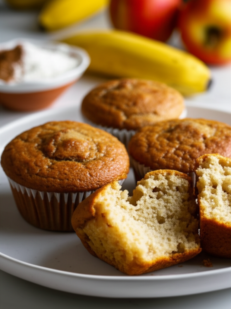 Best Ever Almost Fat Free Banana Muffins image