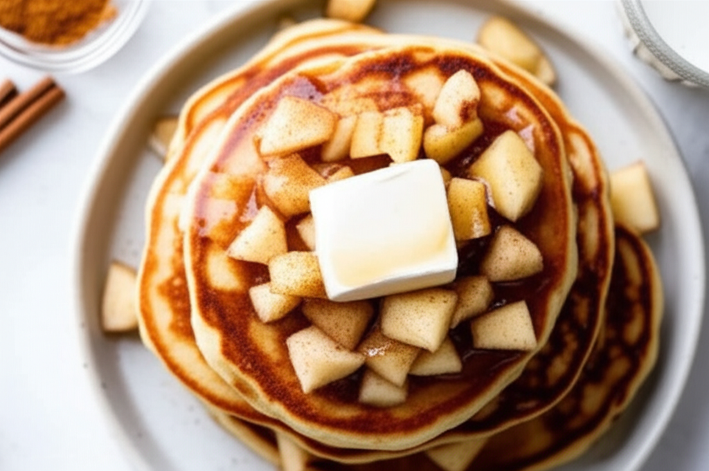 Best Ever Apple Cinnamon Pancakes image