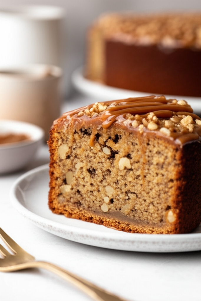 Best Ever Banana Walnut And Caramel Cake image