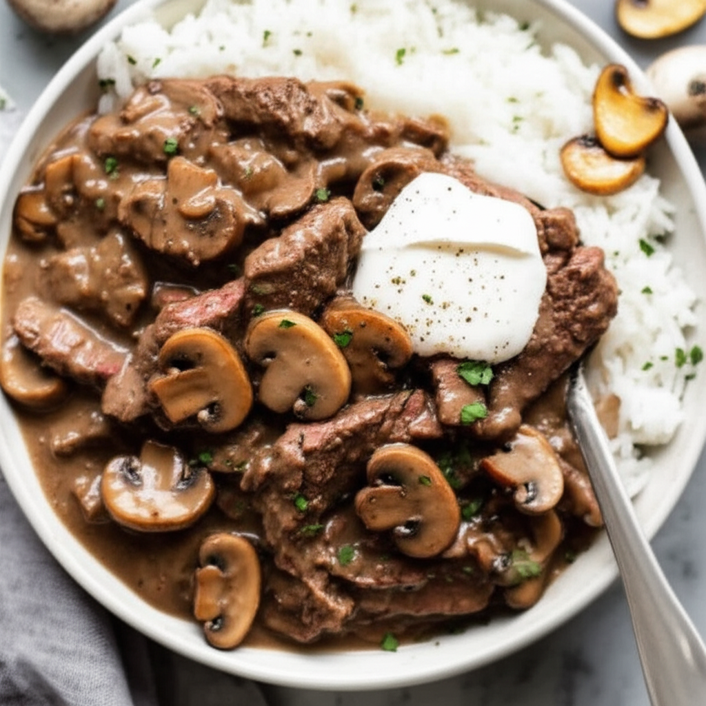 Best Ever Burgundy Stroganoff image
