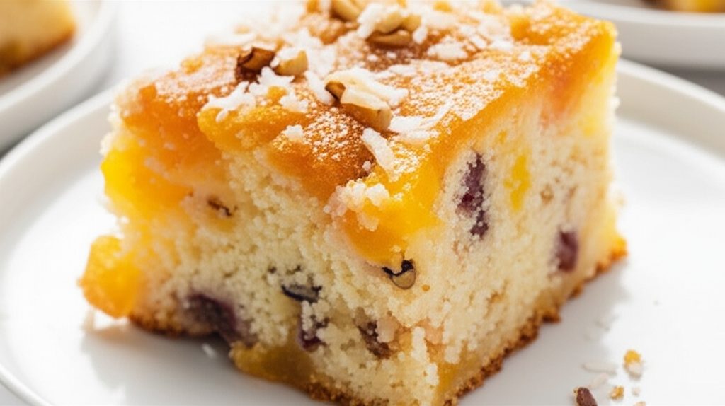 Best Ever Fruit Cocktail Cake image