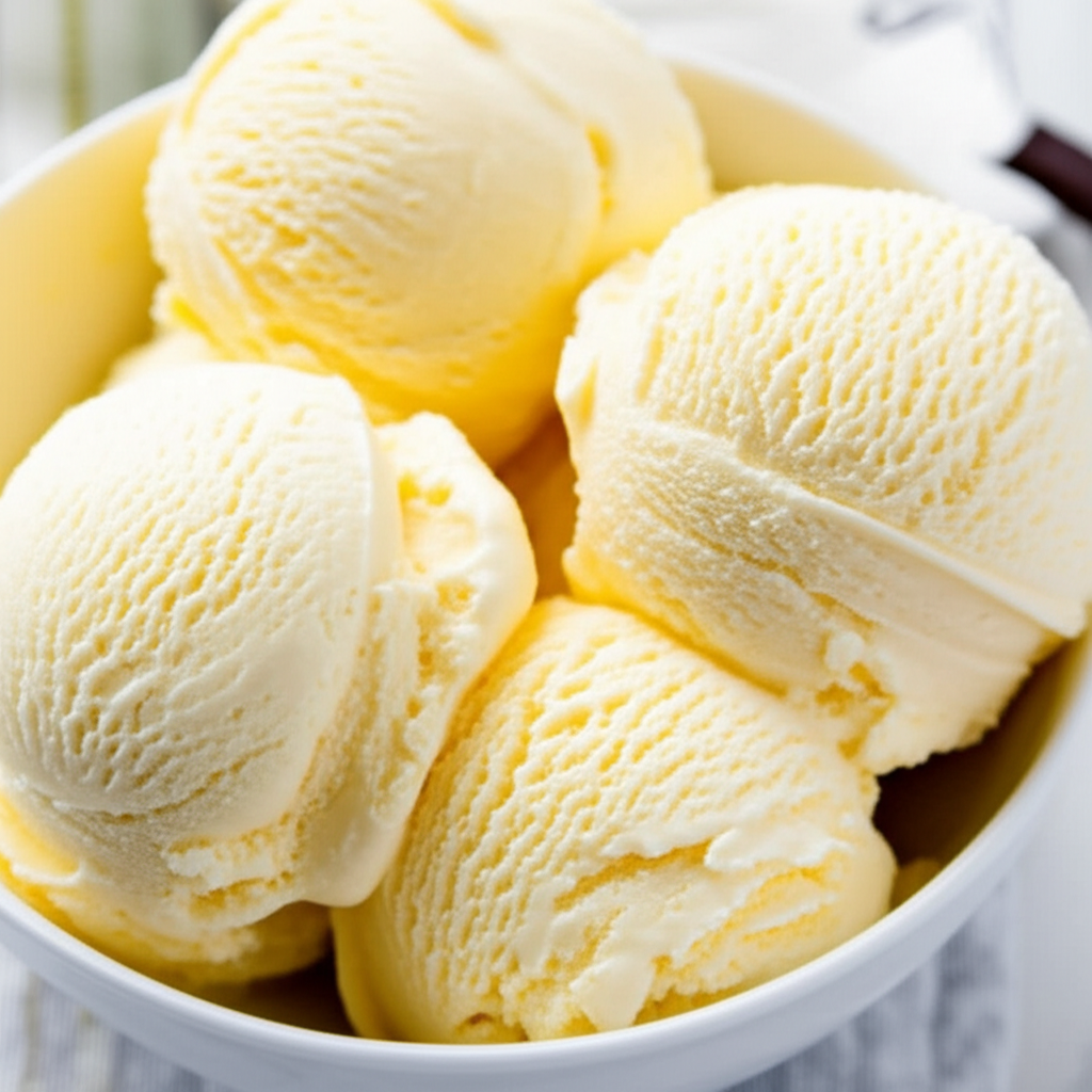 Best Ever Low Fat Custard Ice Cream image