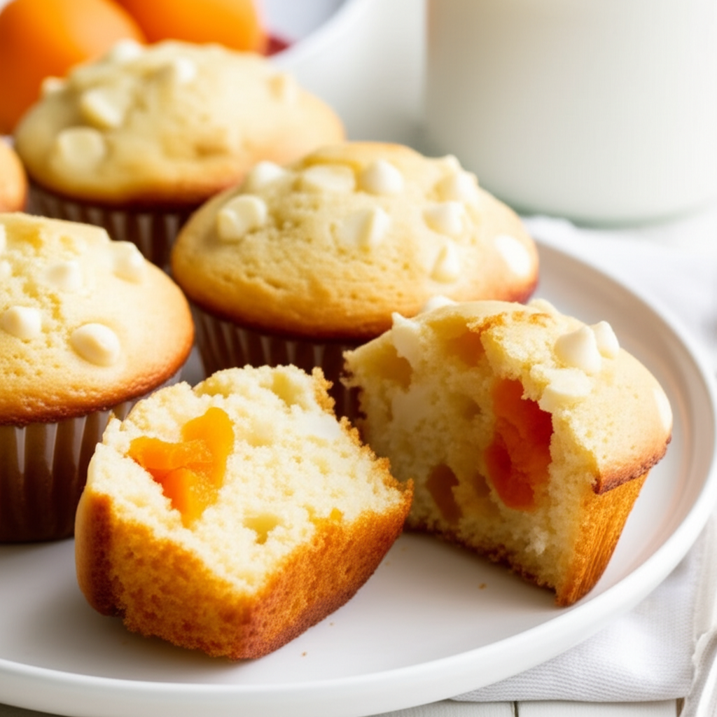 White Chocolate Apricot Muffins image