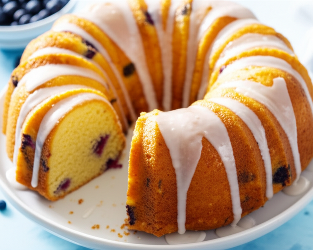 Best Lemon Blueberry Bundt Cake image
