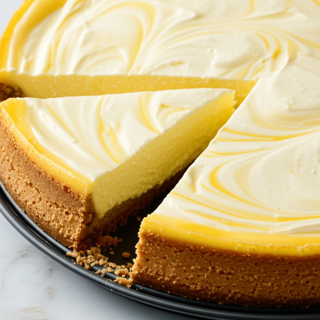 Best Lemon Cheesecake Ever Sour Cream Cheesecake image