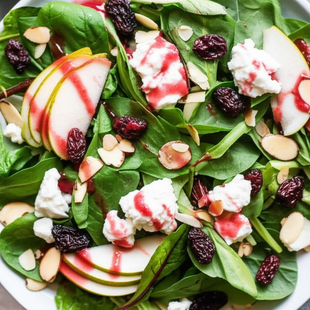 Best Pear And Almond Salad Low Cal image