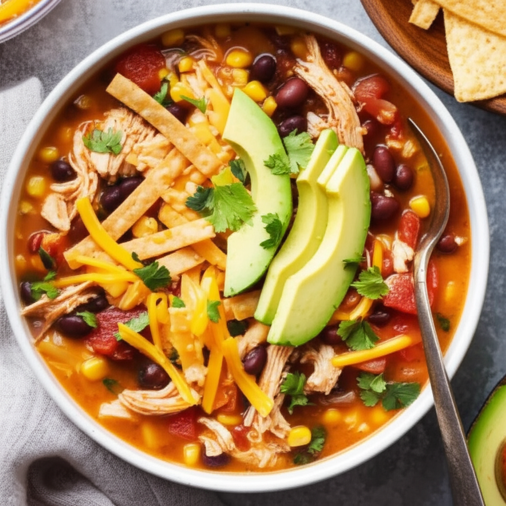 Absolute Best Chicken Tortilla Soup Ever image