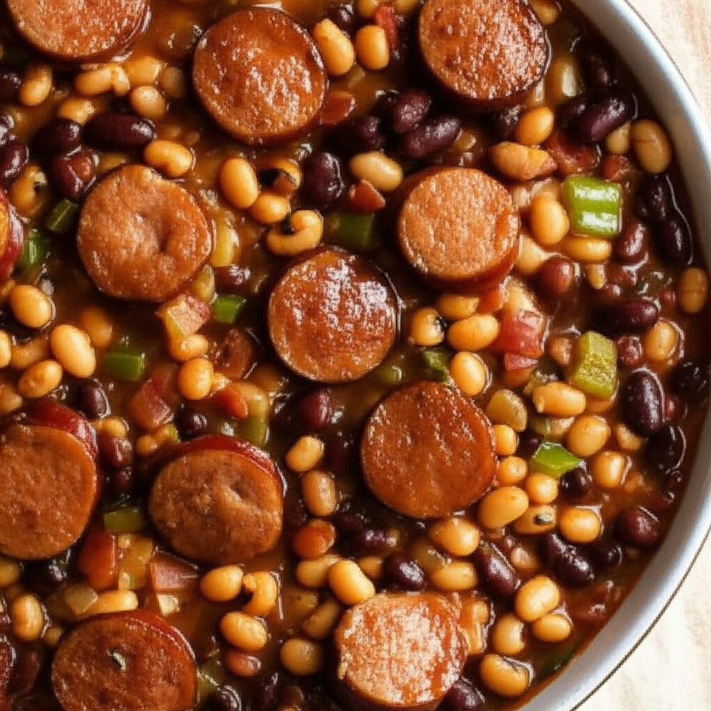 Best Ever Beans And Sausage image