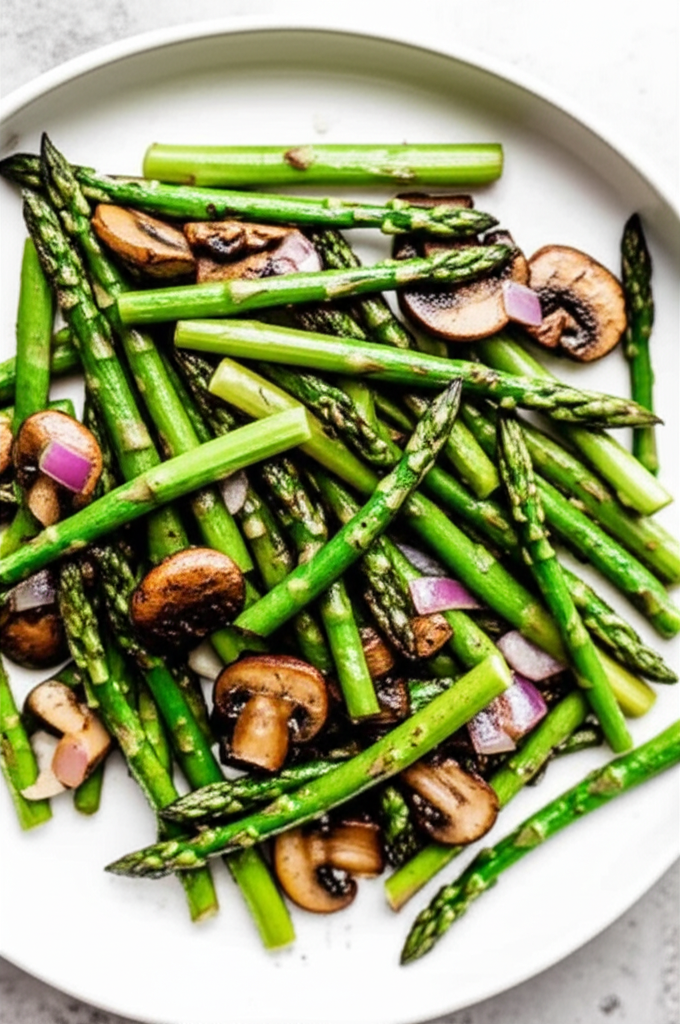 Betsy S Asparagus Mushroom Saute image