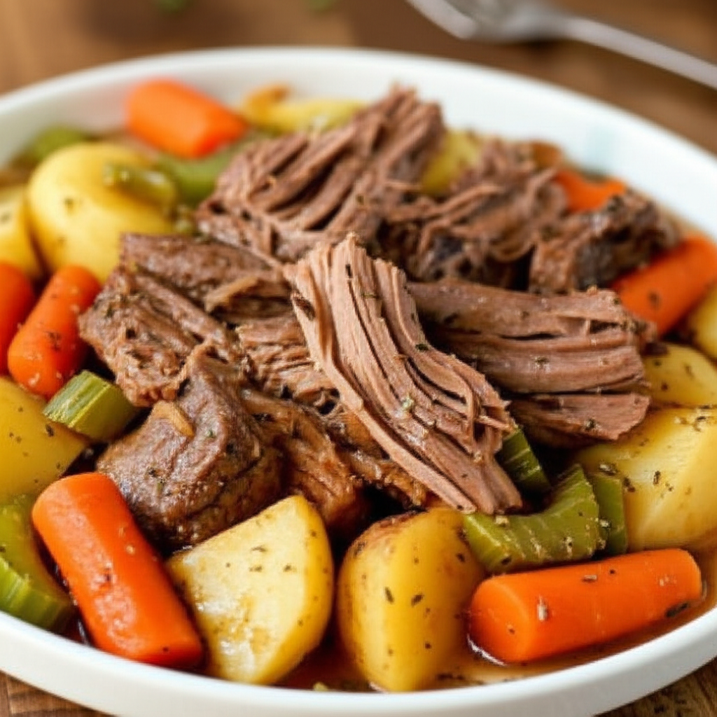 Zesty Slow Cooker Italian Pot Roast image