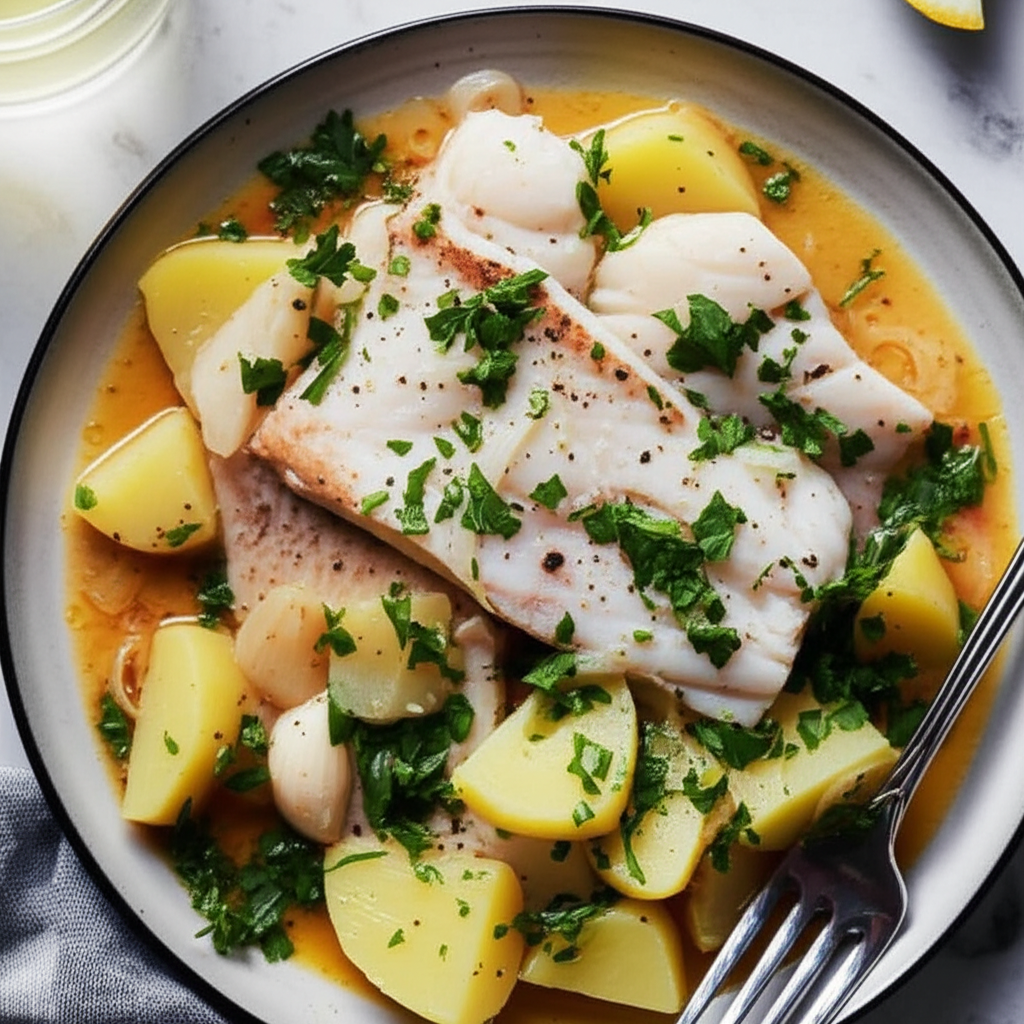 Bianco Garlicky Fish Stew From Corfu image