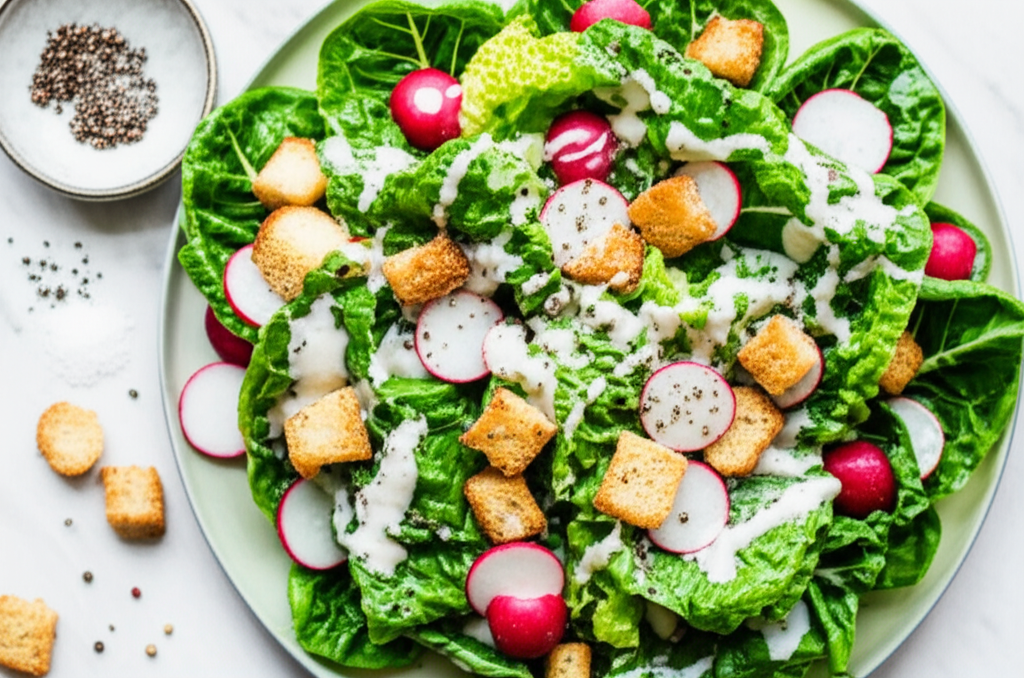 Bibb Salad With Buttermilk Pepper Dressing image