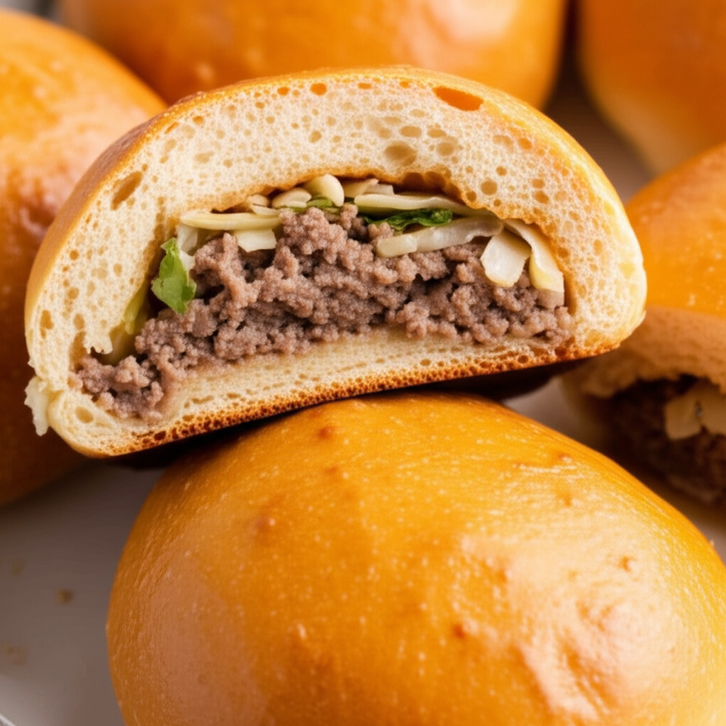 Bierocks Cabbage Burgers For Bread Machine image