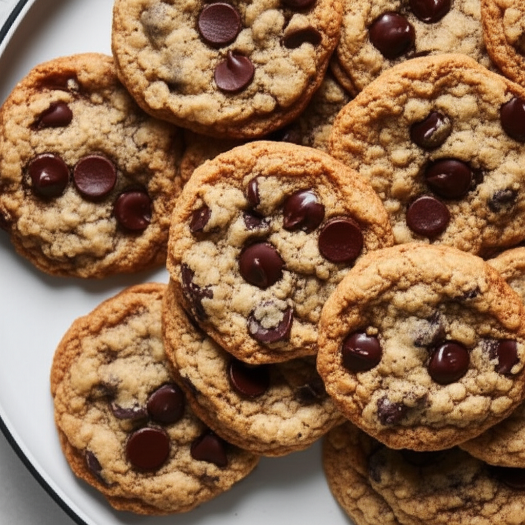 Big Batch Chocolate Chip Oatmeal Cookies image