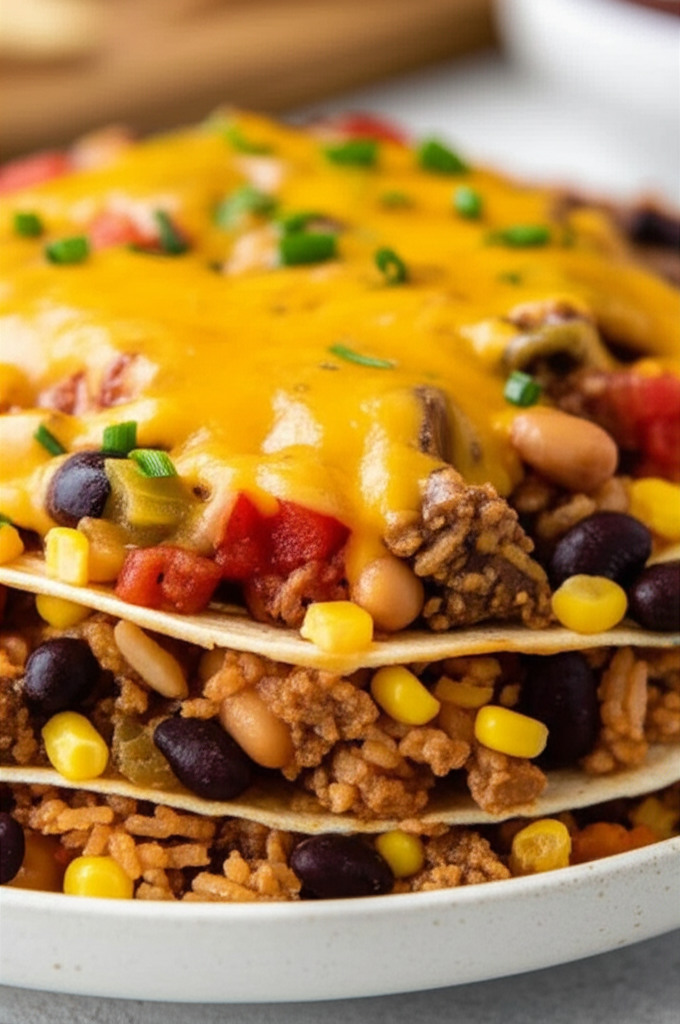 Big Batch Crock Pot Mexican Casserole image