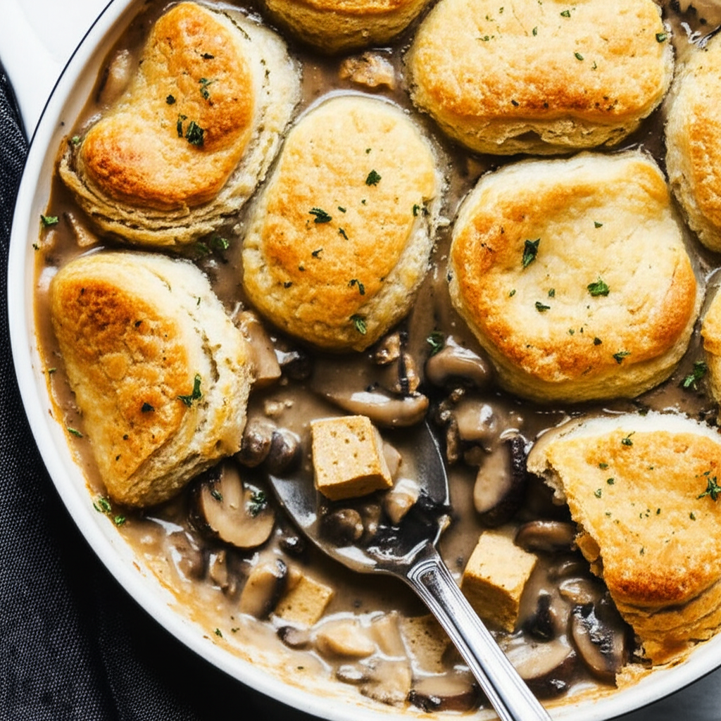 Big Biscuit Mushroom And Tofu Pot Pie image