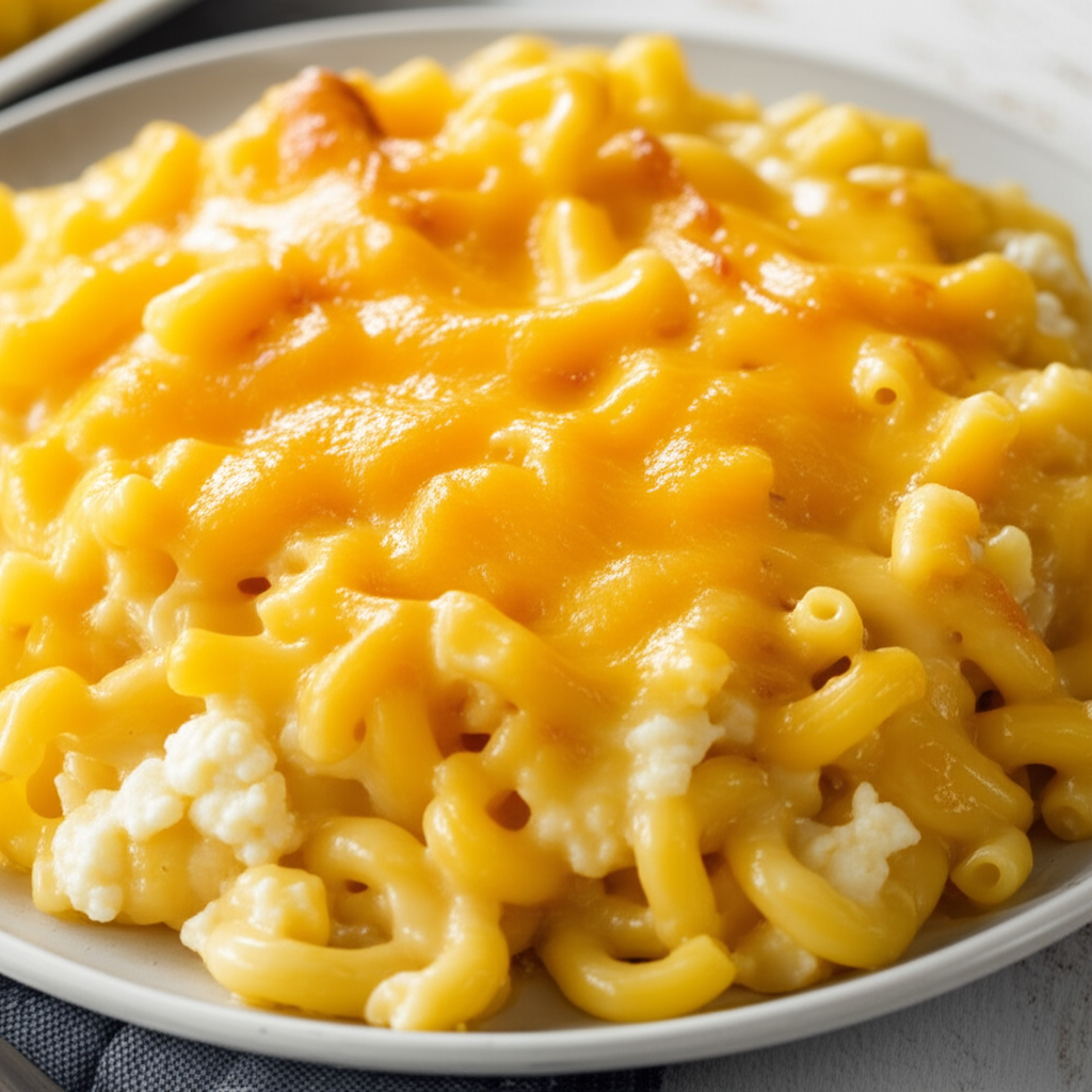 Absolutely The Easiest Baked Macaroni And Cheese image